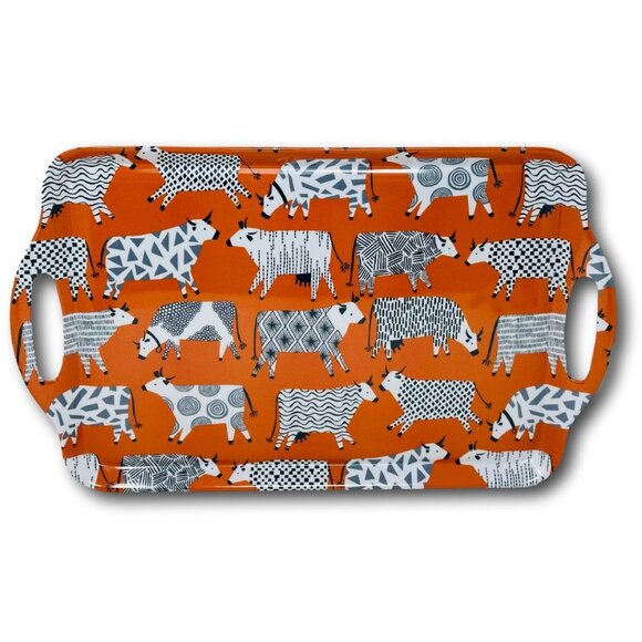 Ulster Weavers Other - Ulster Weavers Curious Cows Melamine Serving Platter Tray Large 19"